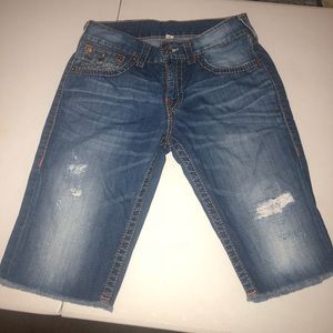 True Religion cut off shorts 32